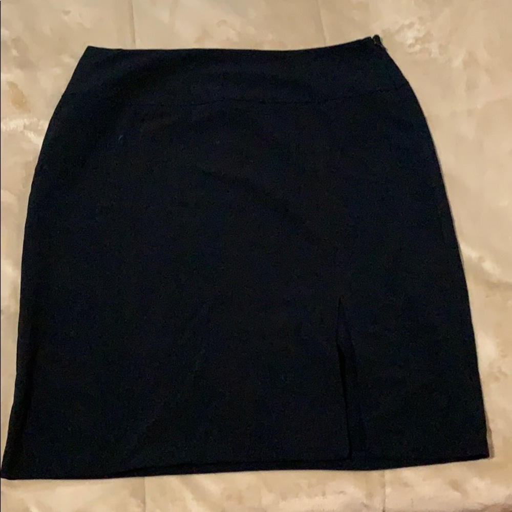 Black knee length skirt